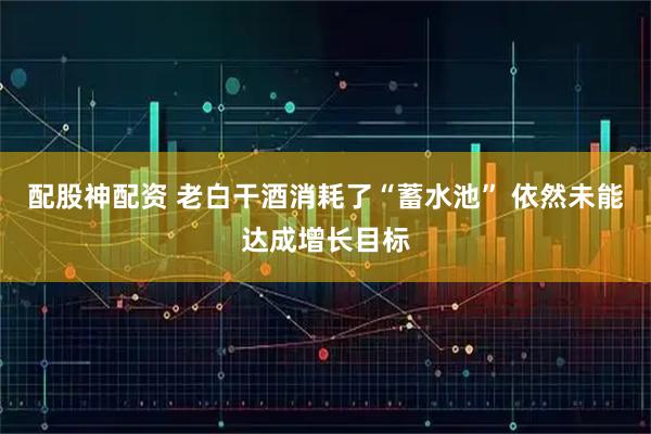 配股神配资 老白干酒消耗了“蓄水池” 依然未能达成增长目标