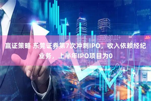 赢证策略 东莞证券第7次冲刺IPO，收入依赖经纪业务，上半年IPO项目为0